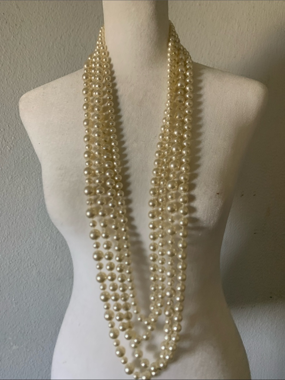 Classic Ivory Multi-Strand Pearl Necklace